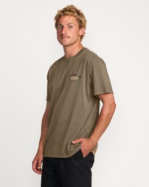 No Vacancy Premium Wave Wash Tee – Brown
