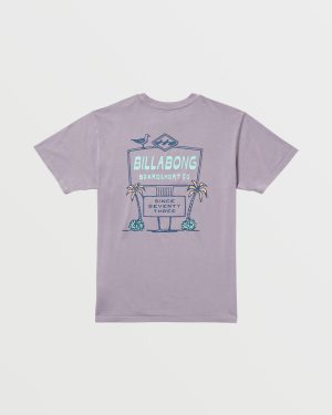 No Vacancy Premium Wave Wash Tee – Light Purple