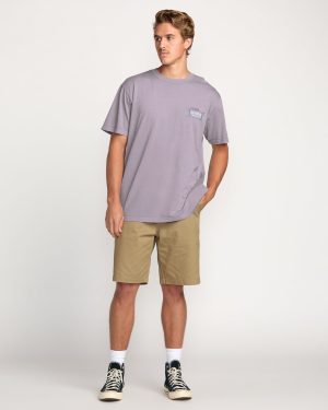 No Vacancy Premium Wave Wash Tee – Light Purple