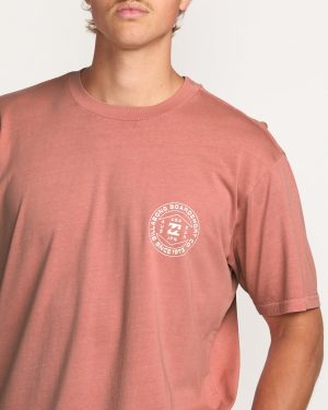 Rotation Premium Wave Wash Tee – Dusty Rose