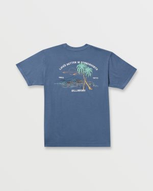 Better Premium Wave Wash Tee – Deep Blue