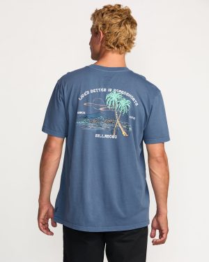 Better Premium Wave Wash Tee – Deep Blue