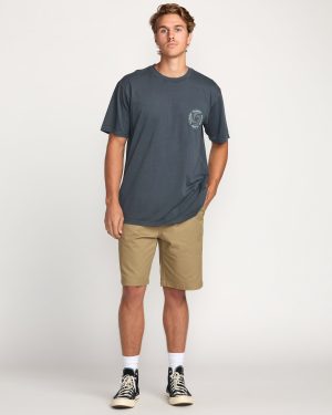 Swivel Premium Wave Wash Tee – Aged Indigo