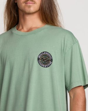 Decal Regular Wave Wash Tee – Mist Green