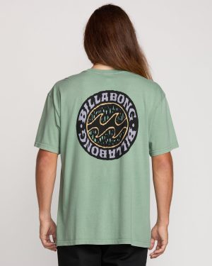 Decal Regular Wave Wash Tee – Mist Green