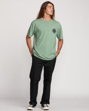 Decal Regular Wave Wash Tee – Mist Green