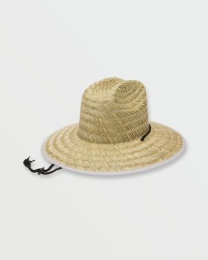 Tides Print Straw Hat – Deep Blue