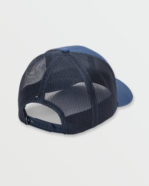 Walled Trucker Hat – Deep Blue