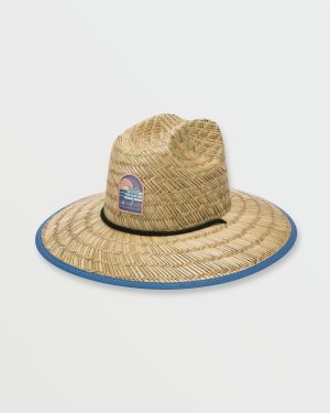 Tides Patch Straw Hat – Carolina Blue