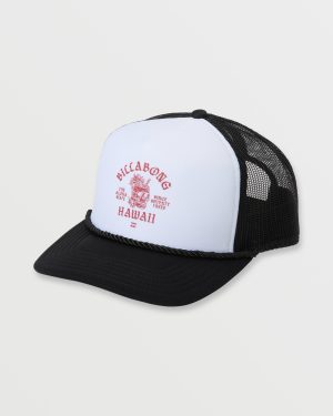 Mai Tai Hi Foam Trucker Hat – Black White