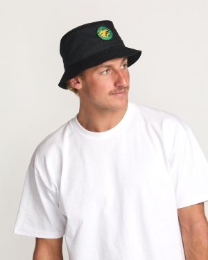 Billabong x Mami Wata Black Star Surf Club Bucket Hat – Black