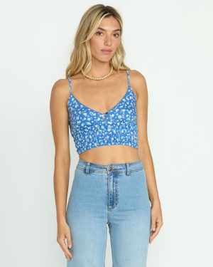 May Knit Tank – True Blue
