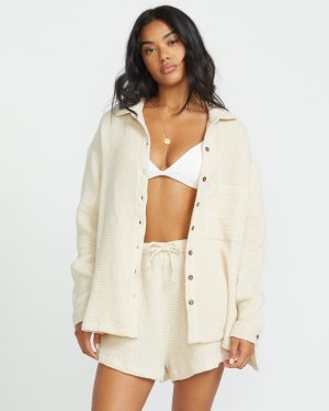 So Cozy Shacket – Dove