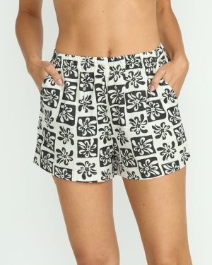 Sun Fade Printed Shorts – Black Sands