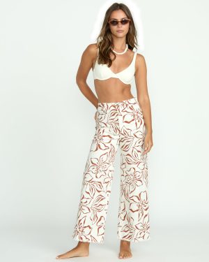 Free Fall Printed Twill Pants – Salt Crystal