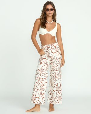 Free Fall Printed Twill Pants – Salt Crystal