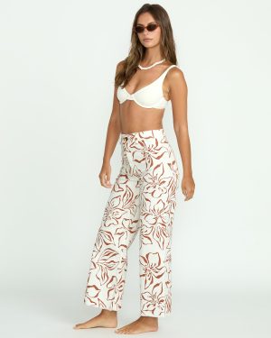 Free Fall Printed Twill Pants – Salt Crystal