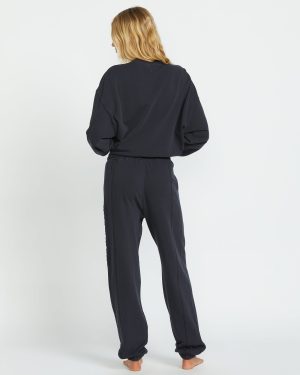 So Typical Elastic Waist Pants – Black Pebble
