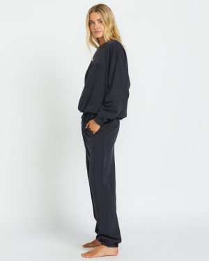 So Typical Elastic Waist Pants – Black Pebble