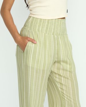 New Waves 2 Elastic Waist Pants – Avocado