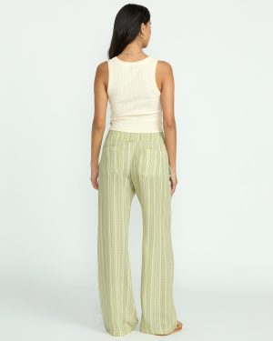 New Waves 2 Elastic Waist Pants – Avocado