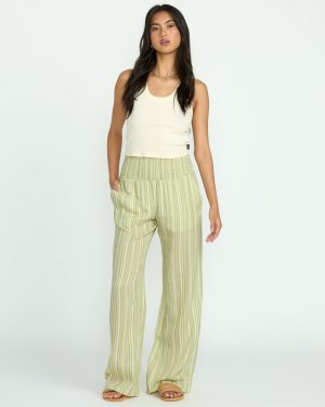New Waves 2 Elastic Waist Pants – Avocado