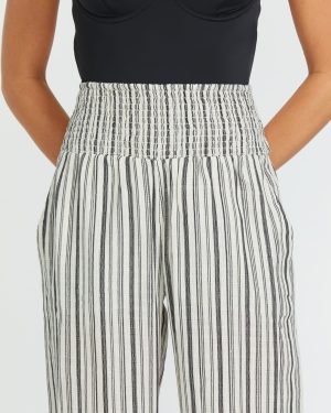 New Waves 2 Elastic Waist Pants – Black Pebble
