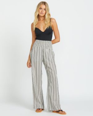 New Waves 2 Elastic Waist Pants – Black Pebble