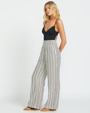 New Waves 2 Elastic Waist Pants – Black Pebble