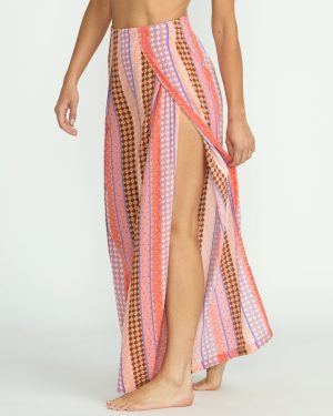 Split Spirit Elastic Waist Pants – Multi