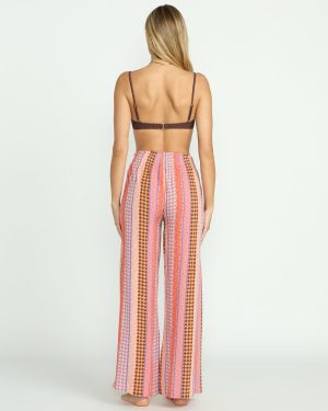 Split Spirit Elastic Waist Pants – Multi