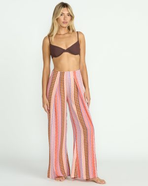 Split Spirit Elastic Waist Pants – Multi