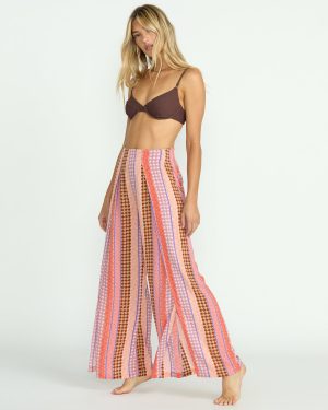 Split Spirit Elastic Waist Pants – Multi