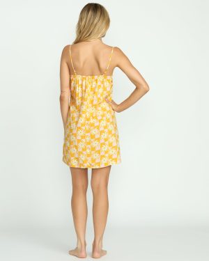90’s Babe Mini Dress – Golden Peach