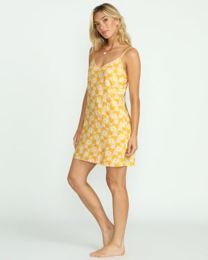 90’s Babe Mini Dress – Golden Peach
