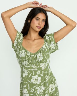 Fall For You Dress – Ranger Green