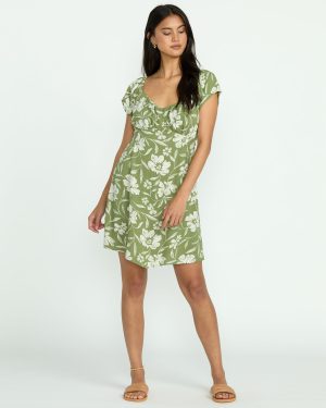 Fall For You Dress – Ranger Green