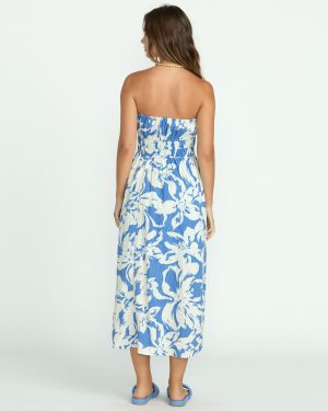 In The Sky Midi Dress – True Blue