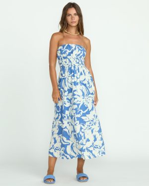 In The Sky Midi Dress – True Blue