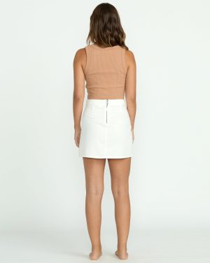 Wave Washed Skirt – Salt Crystal
