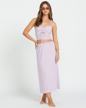 Keep It Simple Skirt – Amethyst Smoke