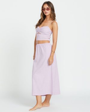 Keep It Simple Skirt – Amethyst Smoke