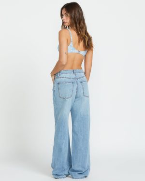Washed By The Sun Denim Pants – Cali Blue