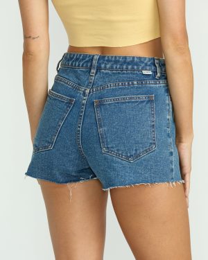 High Tides Denim Shorts – Deep Sea