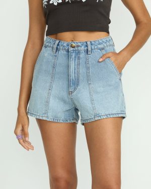 Sun Days Denim Shorts – Indigo Rinse