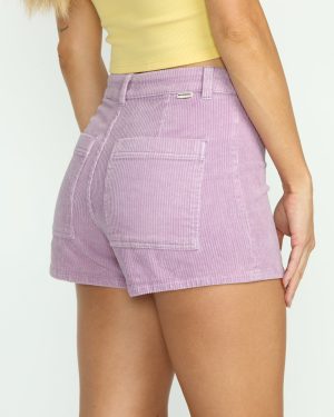 Free Fall Corduroy Shorts – Amethyst Smoke