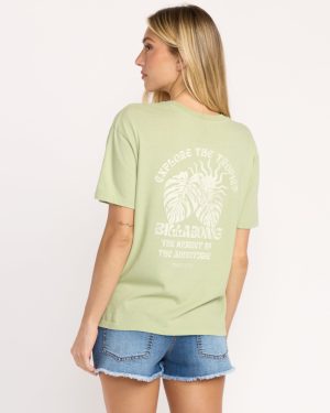 Paradise Calling Tee – Pistachio