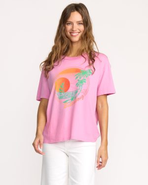 Bright New Day Tee – Bright Rose