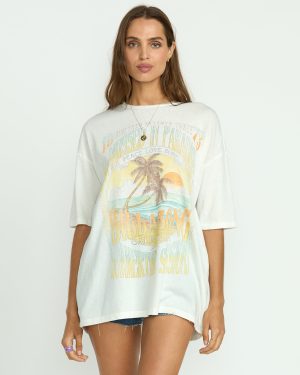 Sunset Mindset Tee – Salt Crystal
