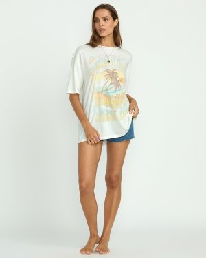 Sunset Mindset Tee – Salt Crystal